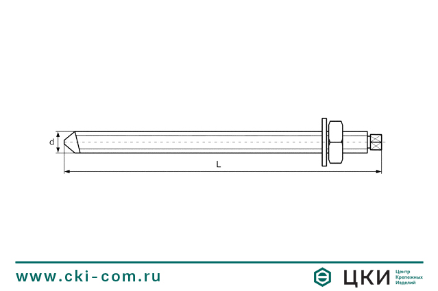 Химический анкер чертеж